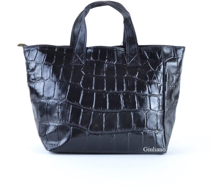 Giuliano handtas Adelaide - Zwart - Dames - Made in Italy