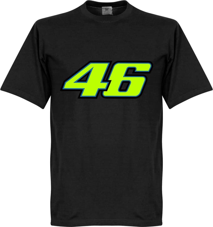Valentino Rossi 46 T-Shirt - Zwart  - M