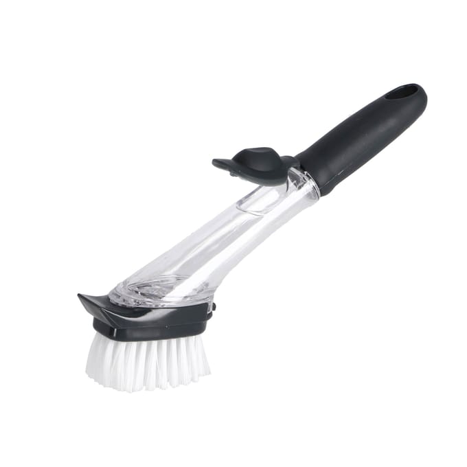 Afwasborstel met dispenser en spons