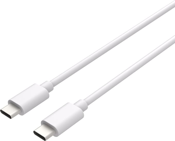 USB C naar USB C Kabel - Oplader - Oplaadkabel Geschikt voor Apple / Iphone oplader - Fast Charge - Oplaadkabel - 75cm - Wit - Cazy