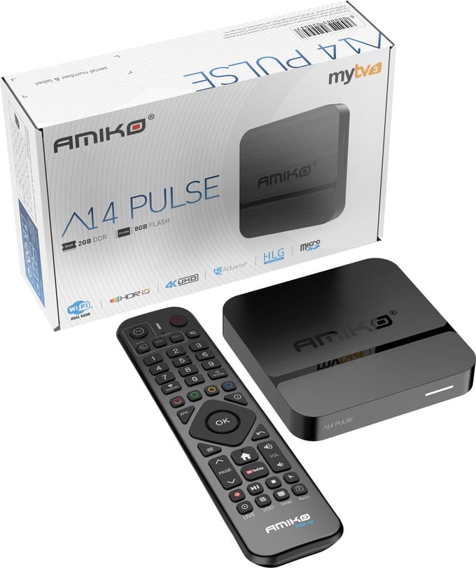 Amiko A14 PULSE 4K UHD Streaming Box