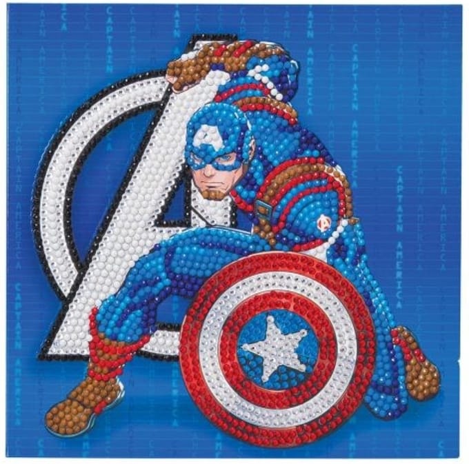 Crystal Card Kit | Diamond painting Marvel Captain America