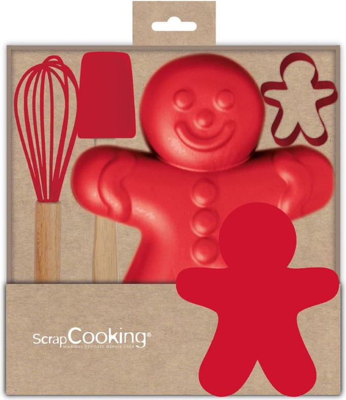 Scrapcooking Baking Set - Gingerman set/4