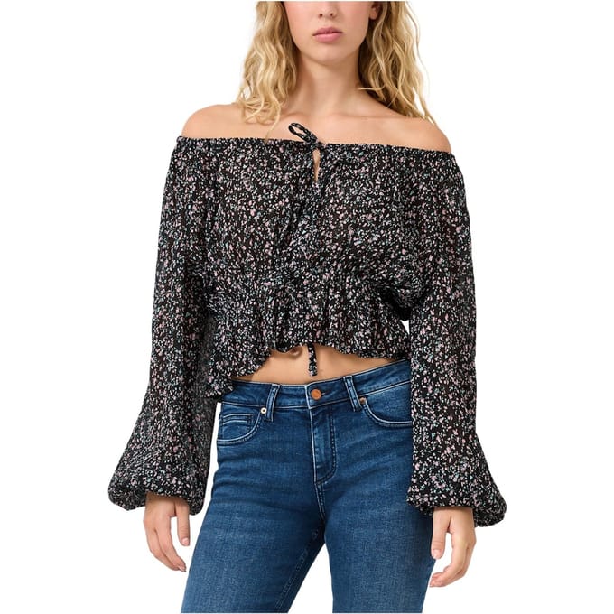 s.Oliver -qs Blouses Black Größe: 36 | Longsleeves Outlet | Damen | Schwarz