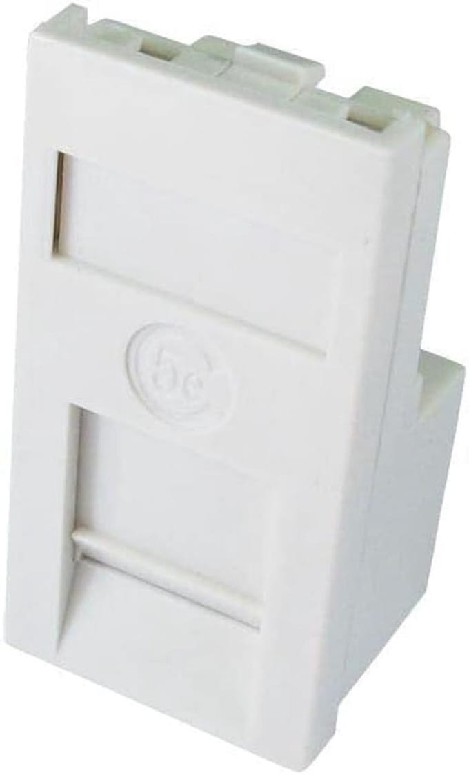 Keystone Jack Kit - Netwerk Connector - Kabel Beheer - Eenvoudige Installatie - Wit