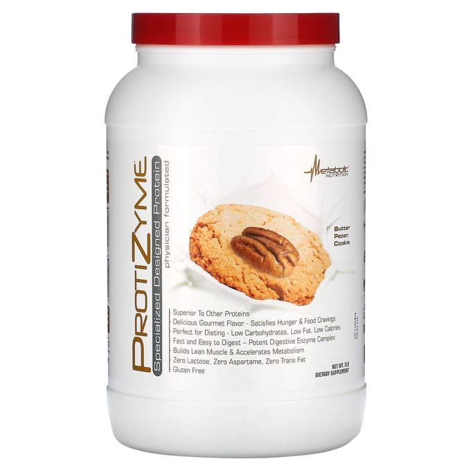Metabolic Nutrition, Protizyme, Protéine Expertement Conçue, Biscuits Pécans Beurre, 2 lb.