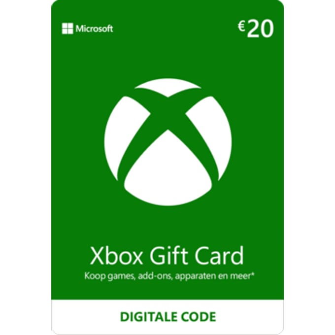 Xbox Gift Card 20 euro | Xbox Kaart | Xbox Tegoed