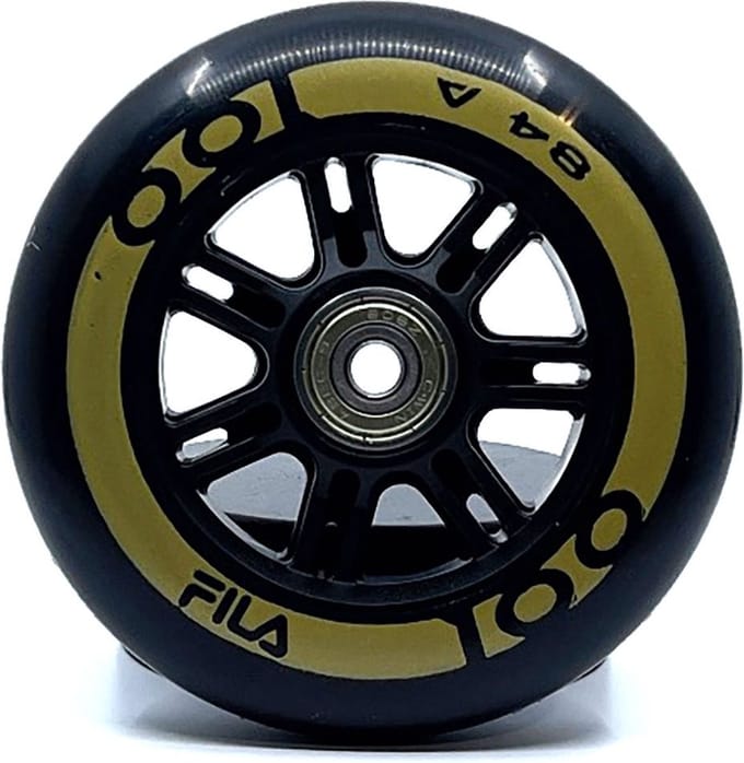 Fila CF Combo inline skate wielen 100mm met abec9 lagers (6 stuks)