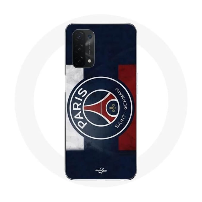 Coque - Maniacase - Oppo A54 5G - Drapeau Paris Saint Germain - Souple - Sportif