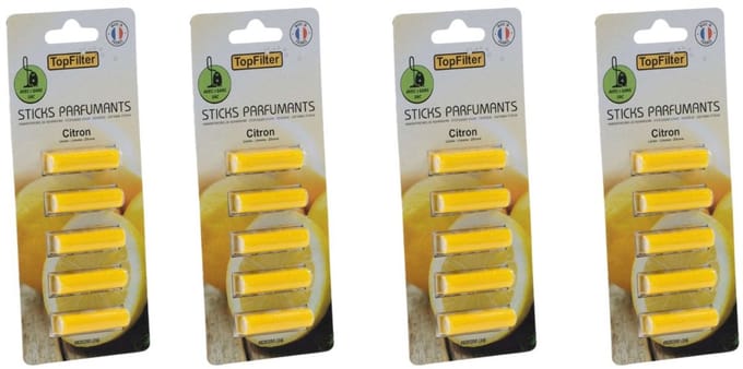 Set van 20 geursticks voor stofzuiger met citroengeur TopFilter