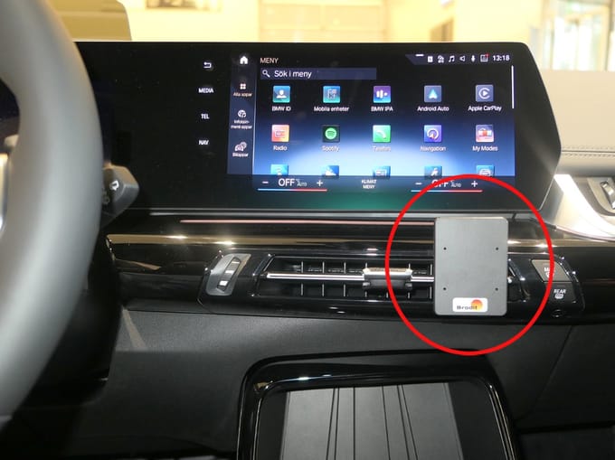 Brodit ProClip houder geschikt voor BMW iX2/ X1 2023 - 2-Serie Active Tourer 2022 - Console mount