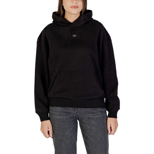 Capuchon sweaters Calvin Klein Jeans WOVEN LABEL PEACHED LV047D232G