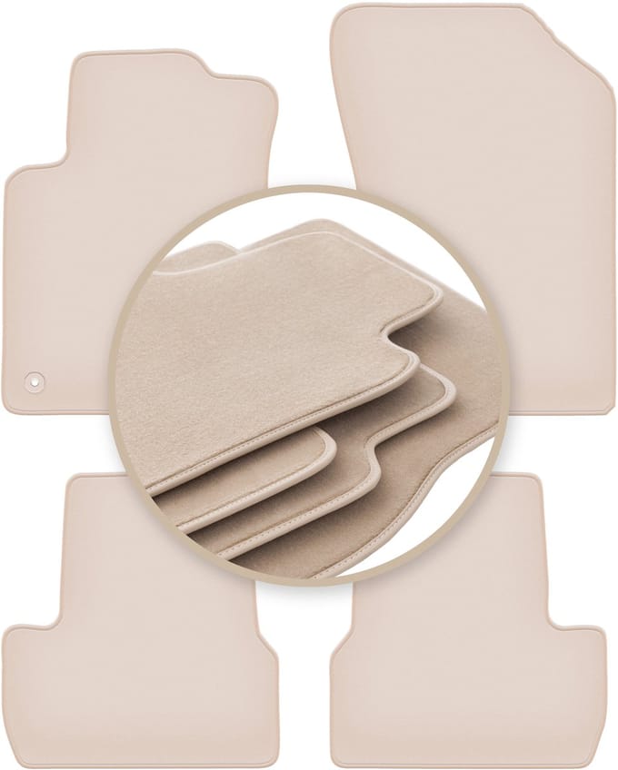 PREMIUM beige matten voor: Citroen DS3 hatchback 2009-2016