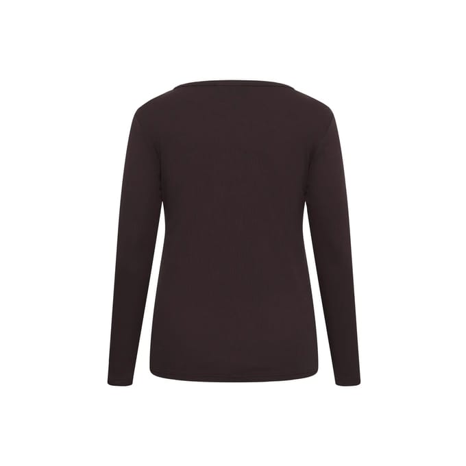 Dames-T-shirt met lange mouwen KAFFE Curve KCCarina