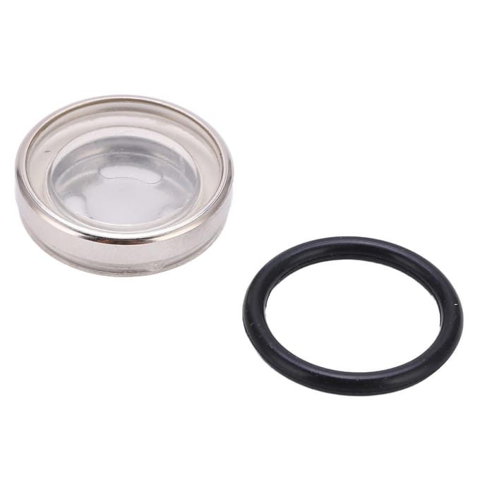 Motorfiets Rem Koppeling Hoofdcilinder Reservoir Kijkglas Voor Achter Universeel 18mm / 0.71in white