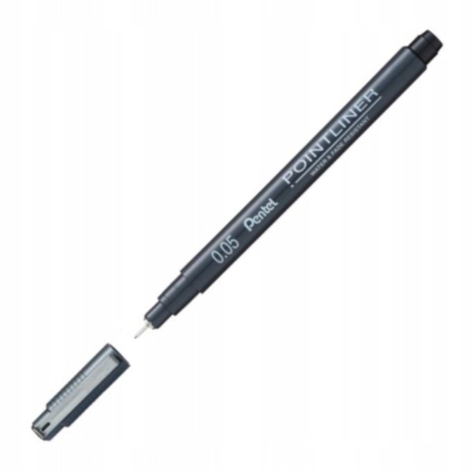 Pentel Pointliner Cijferpen Zwart 0,05 mm - Precisie en Duurzaamheid