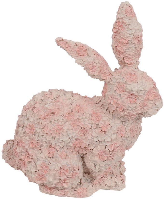 Countryfield haas knuffel roze 11cm decoratief speelgoed.