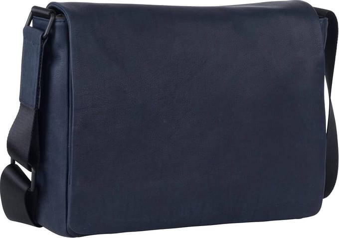 Leonhard Heyden Den Haag messenger L 13 inch - Blauw