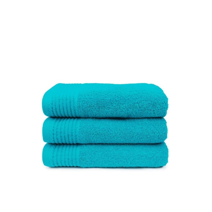 The One Voordeel Maxi Badlakens Turquoise 3 stuks 100x180cm