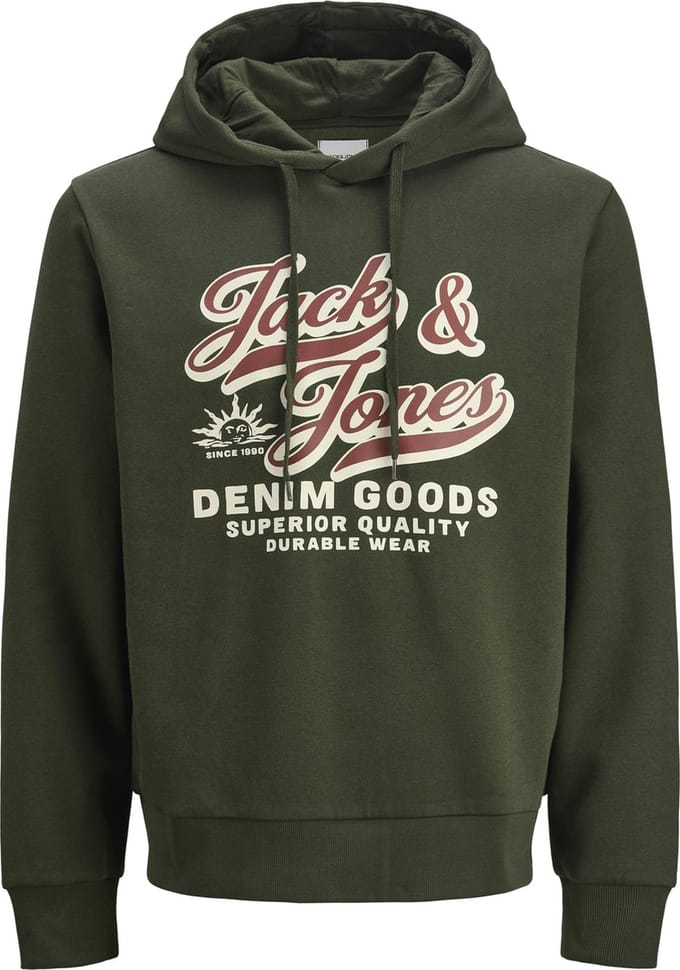JACK&JONES PLUS - JJELOGO SWEAT HOOD 2 COL 25/26 NOOS PLS - Heren - Sweaters