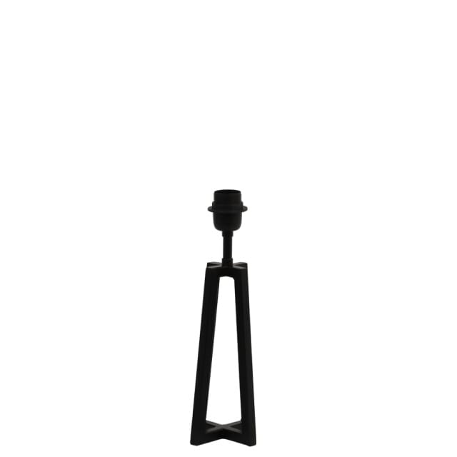 Light & Living Tafellamp Miley 31cm - Mat Zwart (excl. kap)