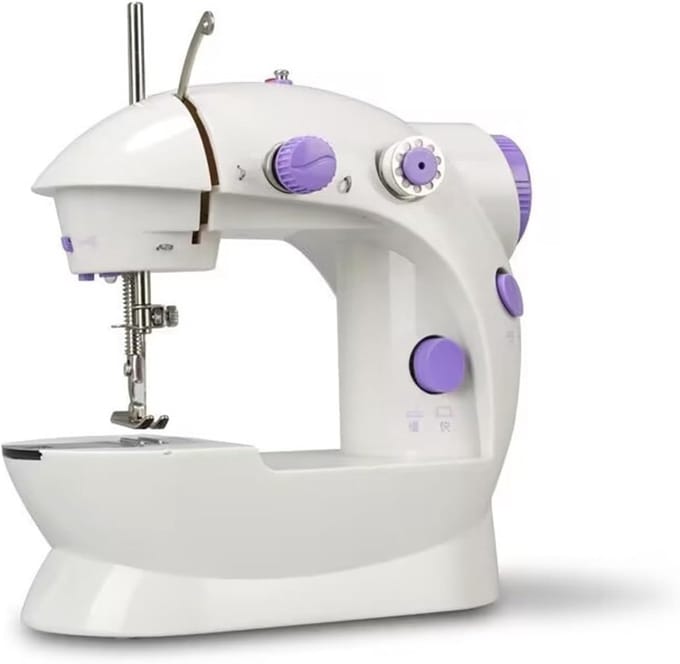 Mini Naaimachine - Handmachine - Kleine projecten - Met voetpedaal - Compact ontwerp - One Color