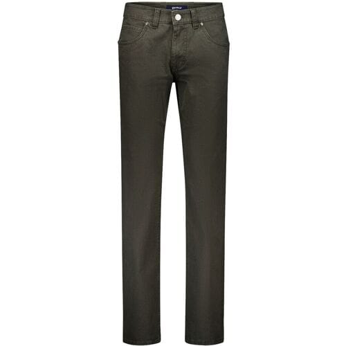Gardeur Broek Bill Everyday Fine Patterned Cotton Soft Touch Comfort Stretch Khaki / male