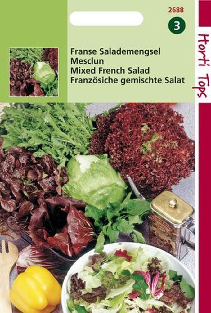 Hortitops Zaden - Mesclun, Frans Salademengsel