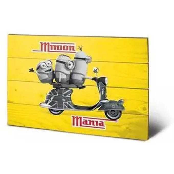 Poster Pyramid Minion Mania Wood Art Sw11568P