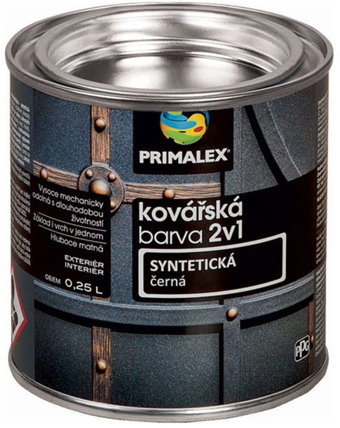 Primalex Smidseverf 2v1 0,25l, Zwart