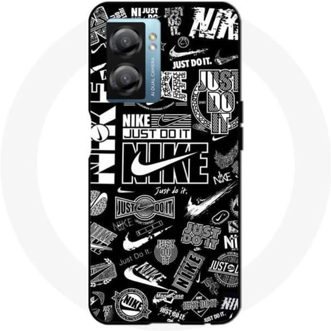 Coque - Nike - Oppo A77 5G - Graffiti - Souple - Sportif blanc