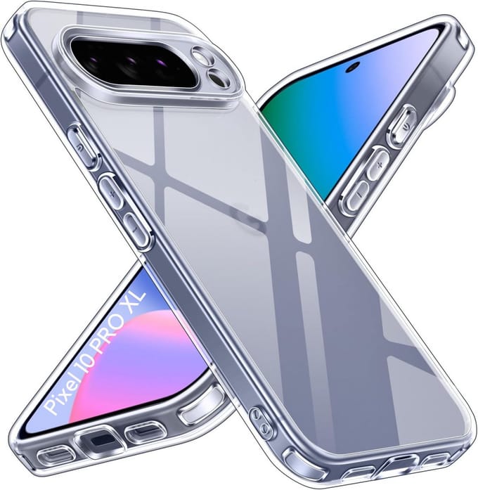 Hoesje geschikt voor Google Pixel 10 Pro XL backcover Shockproof siliconen Transparant