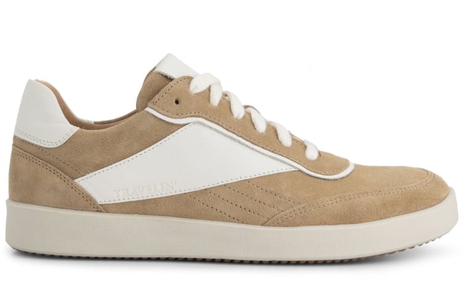 Travelin' Falnes Dames - Sneakers - Leer - Zand