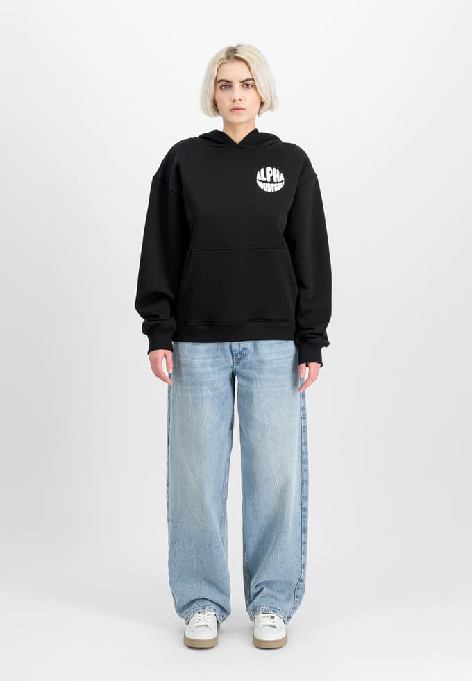 Dames Hoodie Alpha Industries Back Print