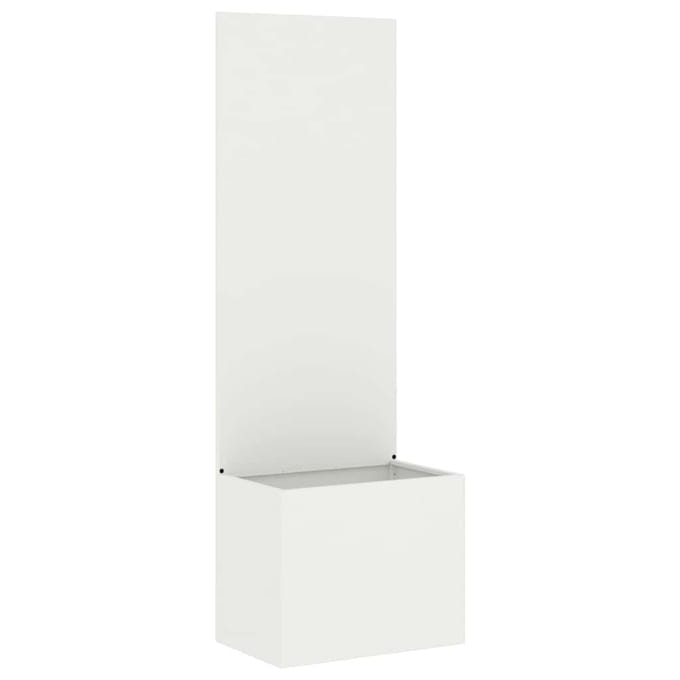 vidaXL - Tuin - Privacy - Scherm - Wit - 50 - x - 32 - x - 150 - cm - Koudgewalst - staal