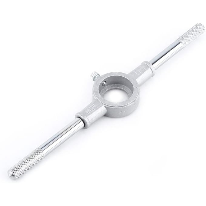 8 STKS Schroefsnijplaat & Moersleutel Spanner Buitendraad Bewerking Tapen Handgereedschapset white