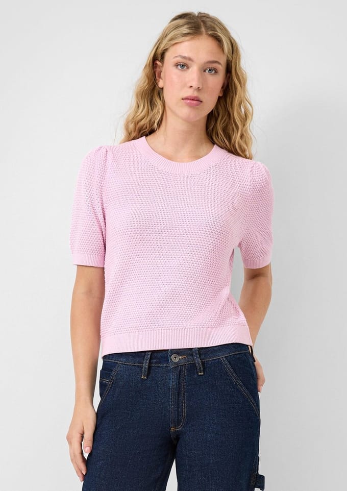 Q/S designed by - Dames pull - Maat S - Vrouwen - Roze - katoen