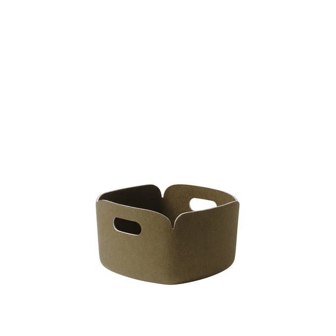 Muuto Restore Basket 28 x 28 cm - Brown Green