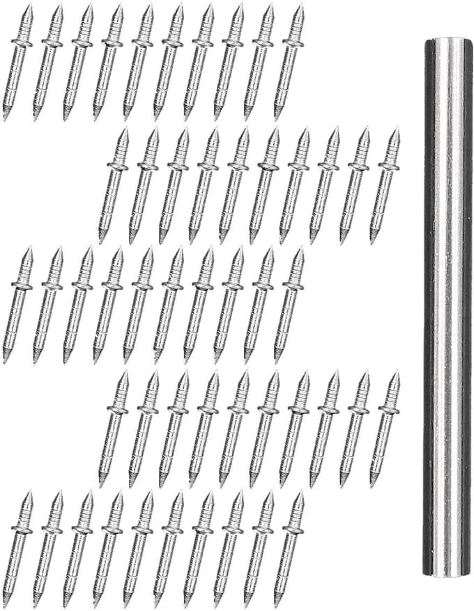 Dubbele Hoofd Plint Nagels Met Dubbele Hoofd Nagels Plint Nagels