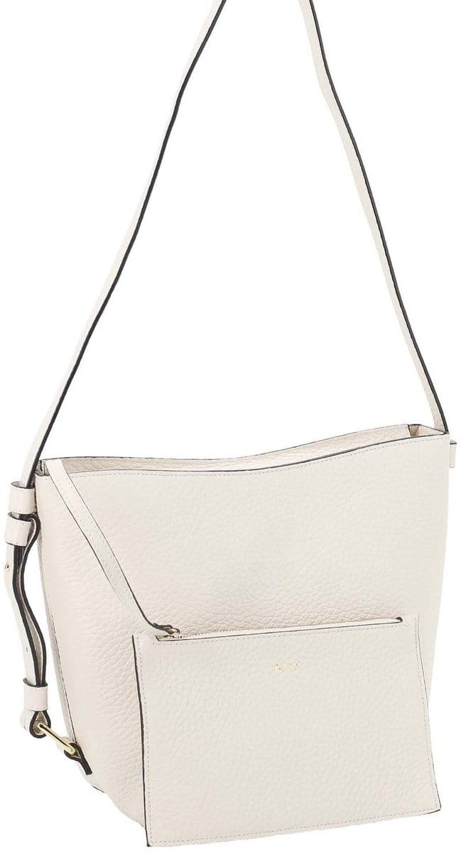 abro Leren schoudertas Leather Tekla Tote Bag Cosmo Beige crème