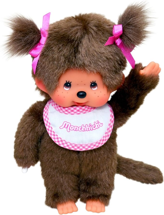 Monchhichi | Meisje Met Slab Roze 20cm