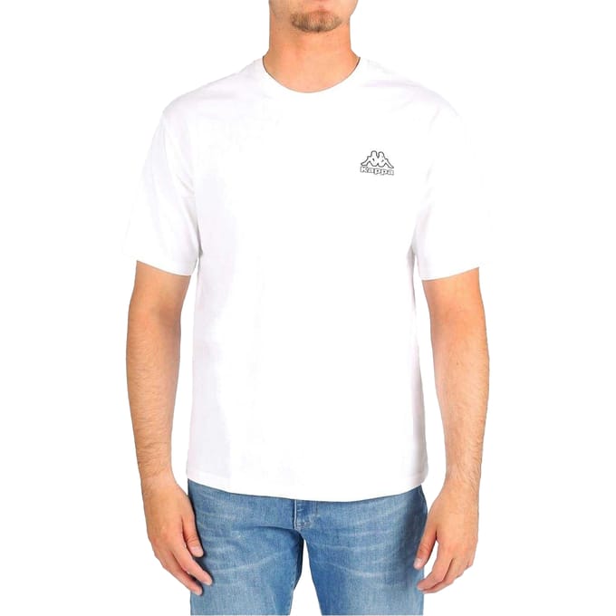 Kappa Katoenen heren-T-shirt (Wit)