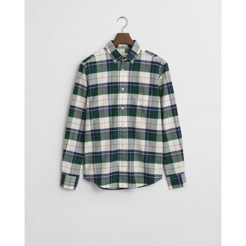 Gant Overhemd Classic Oxford Bold Check Forest Green / male