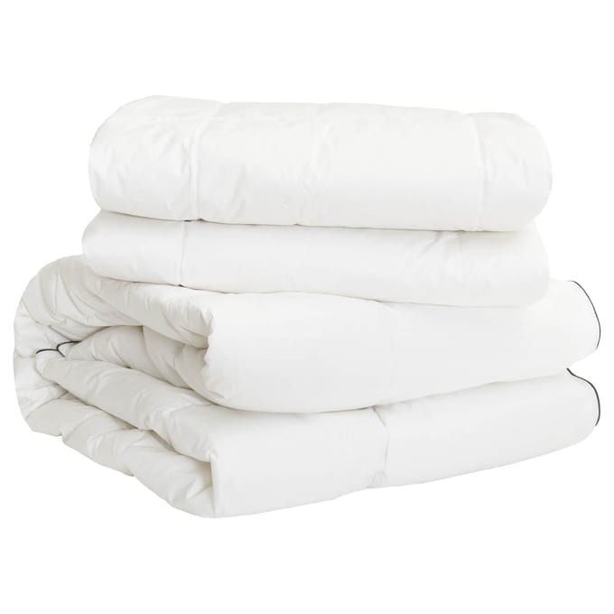 vidaXL - Dekbed - 155 - x - 200 - cm - 100% - katoen - Wit