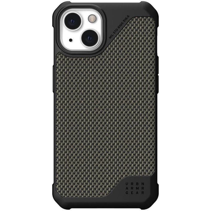 UAG Metropolis LT Backcover voor de Apple iPhone 13 - Kevlar Olive