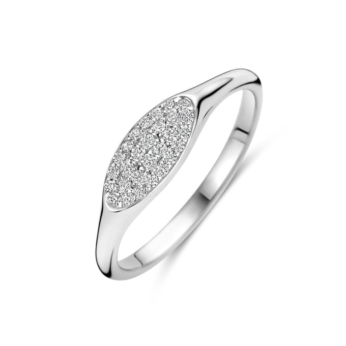 Gerhodineerd Zilver Ring Met Zirkonia 1339269