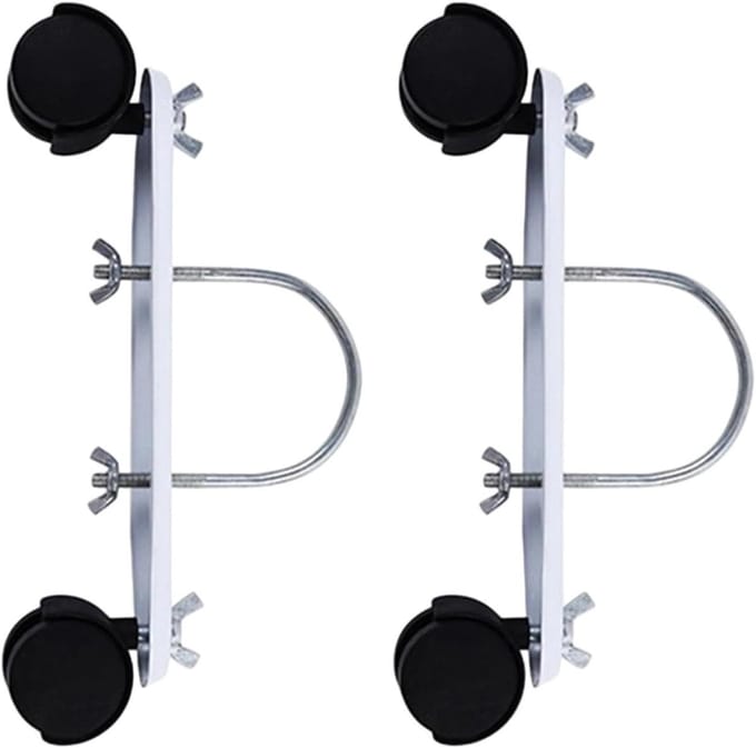 Radiator Onderstel - Verrijdbaar Frame - Mobiele Verwarming - 360 Graden Draaibaar - 2 Stuks - Zwart