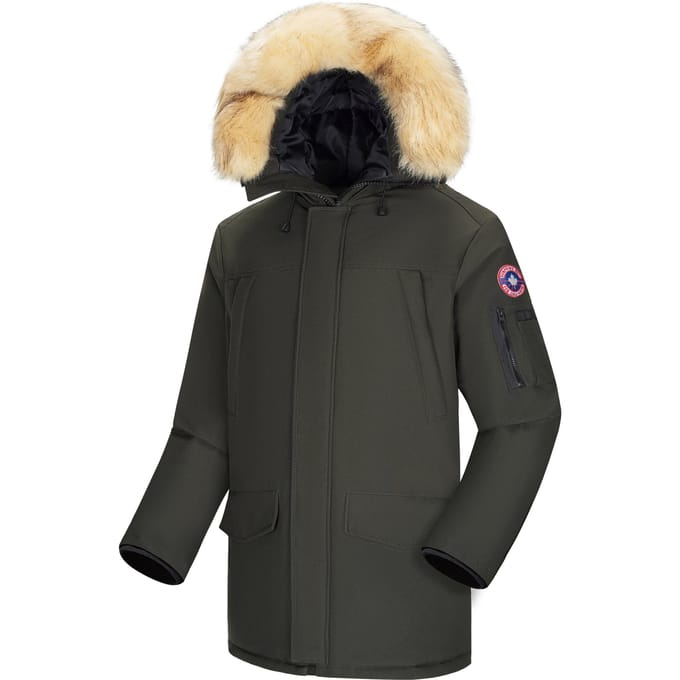 Subprime - Heren Jas winter Parka Tommy - Groen - Maat S