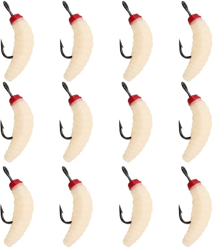 Dailygoody - Rubber Maggots Visaas - Vissen met Aas - Ideaal voor