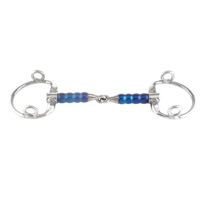 Olijfbit voor paarden Trust Sweet Iron Eggbutt Gag Cherry Roller